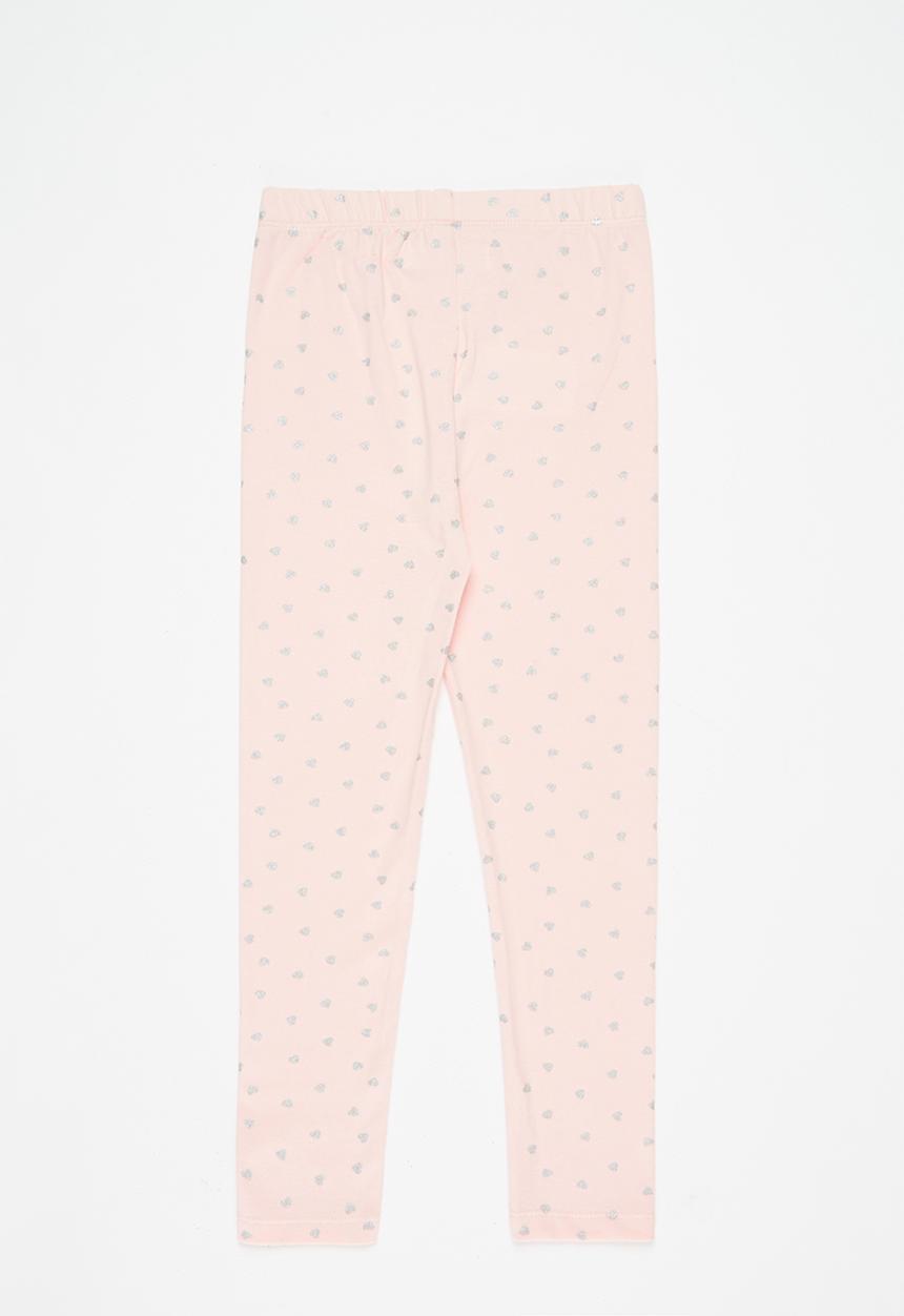 MINOTI - Girls basic aop legging - pink