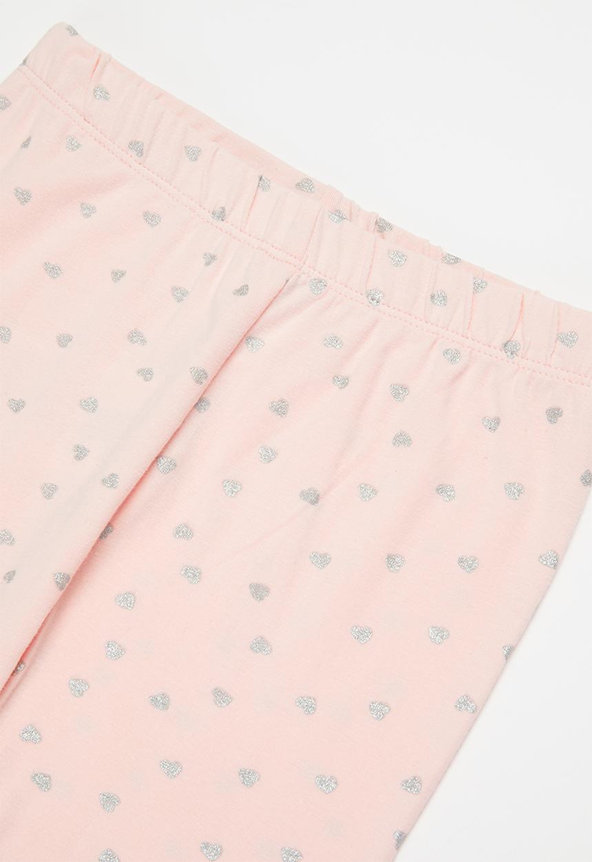 MINOTI - Girls basic aop legging - pink