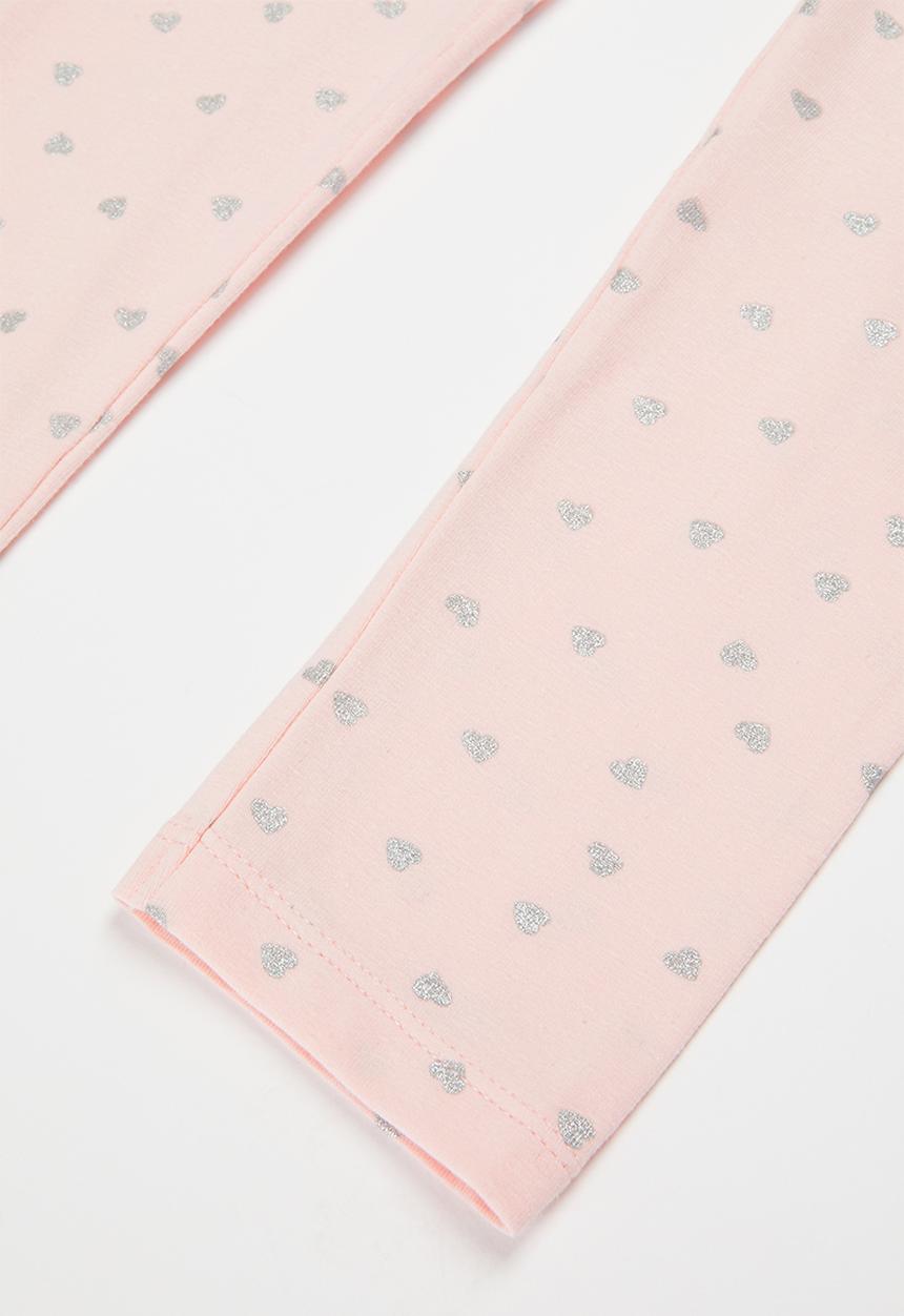 MINOTI - Girls basic aop legging - pink