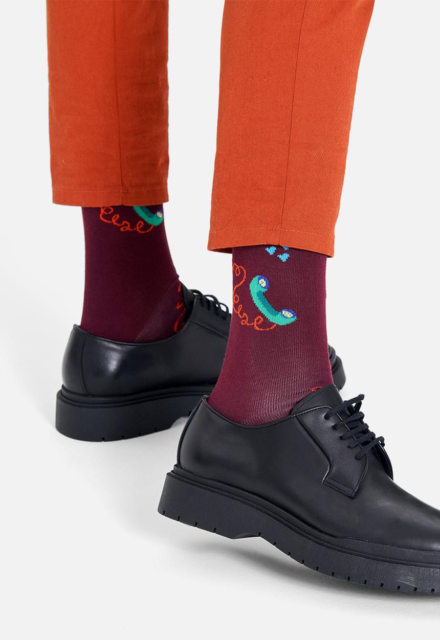 Happy Socks - Stay in touch socks - dark red
