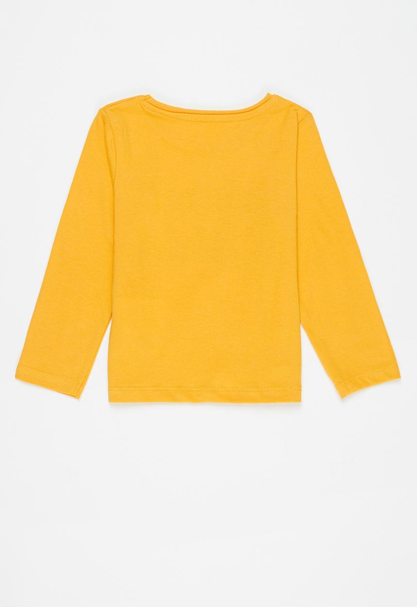 MINOTI - Girls basic cool top - yellow