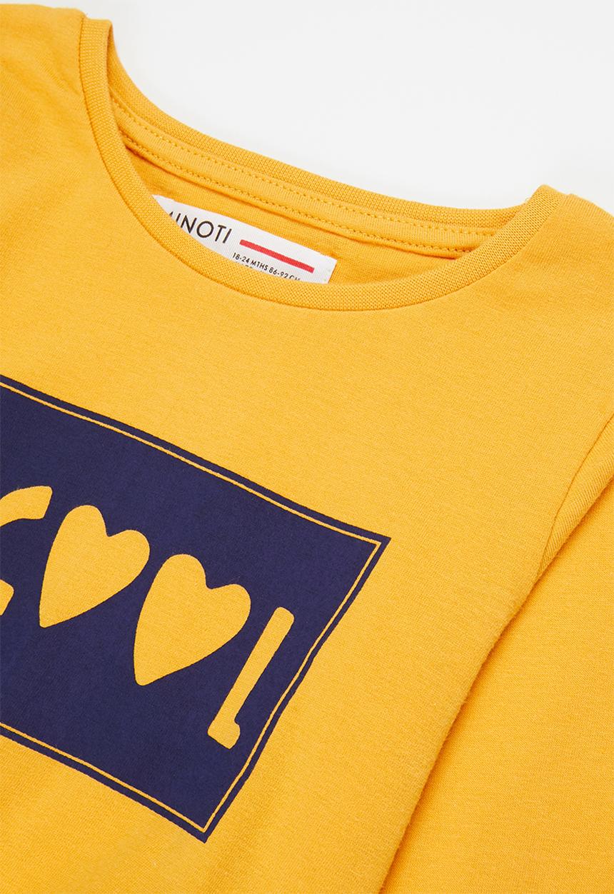 MINOTI - Girls basic cool top - yellow