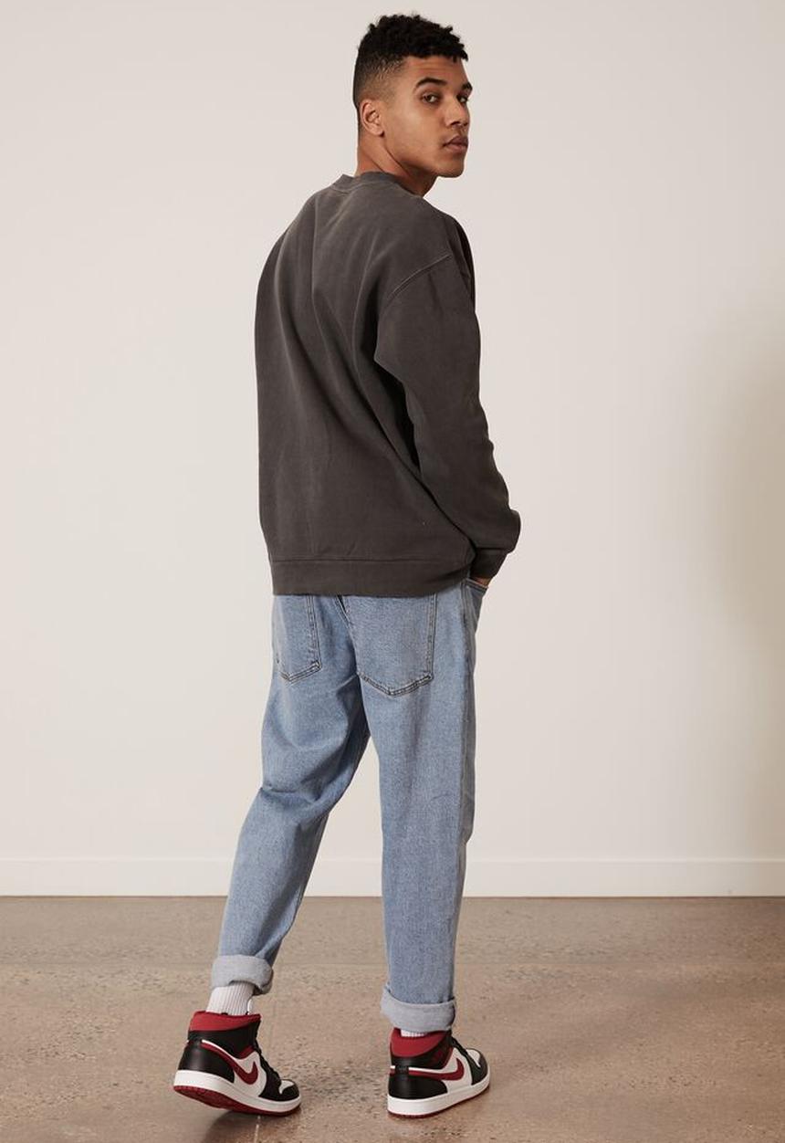 Factorie - Elite oversized crew - washed black