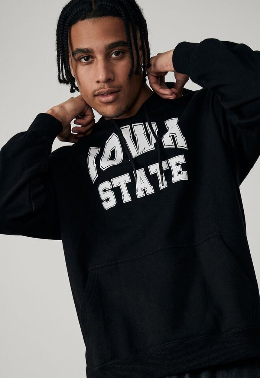 Factorie - Oversized graphic hoodie - black