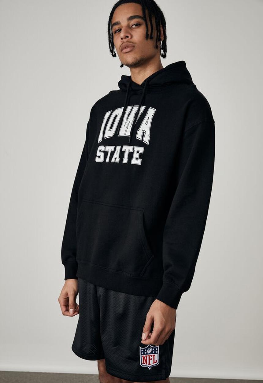 Factorie - Oversized graphic hoodie - black