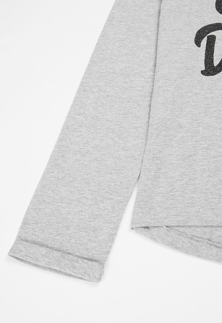 MINOTI - Tween girls basic smile darling top - grey
