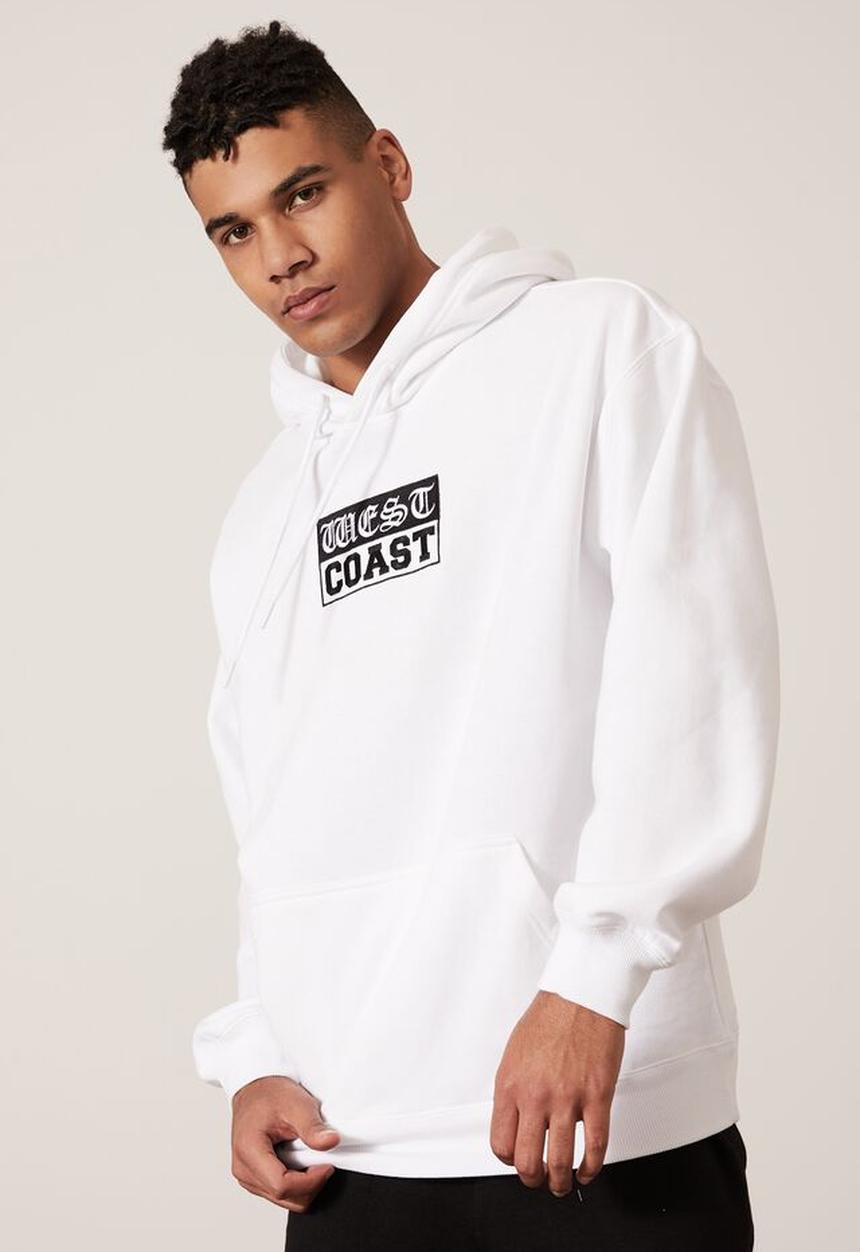 Factorie - Oversized graphic hoodie - white