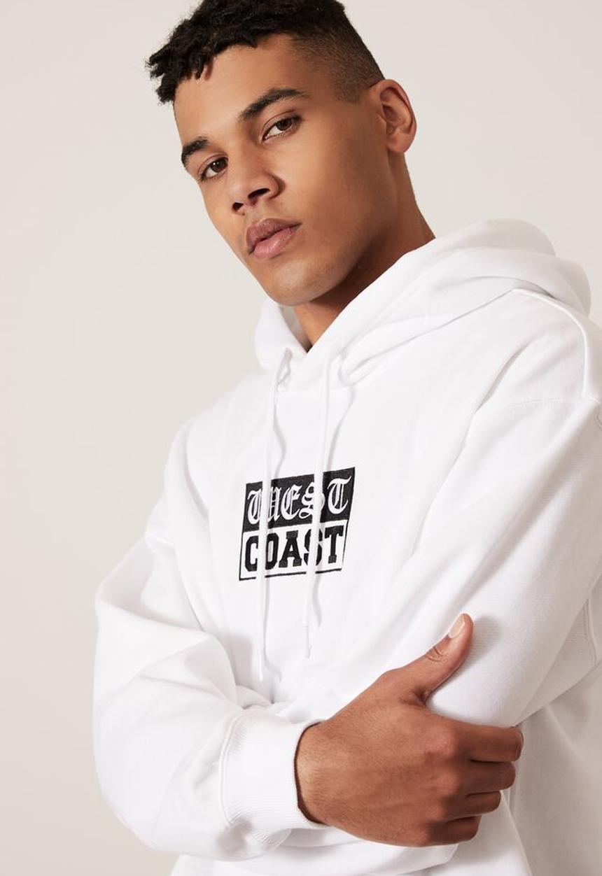 Factorie - Oversized graphic hoodie - white
