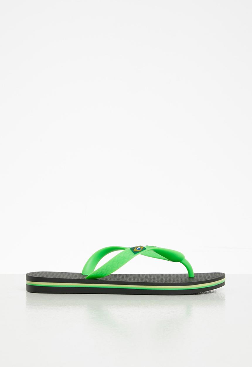 Ipanema - Boys thong slipper - black & green
