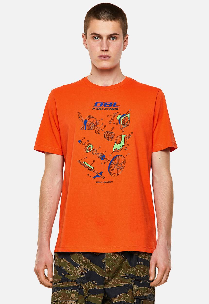 Diesel  - T-just-b53 tee - orange