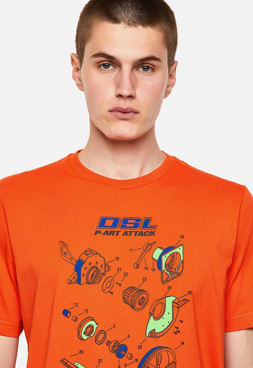 Diesel  - T-just-b53 tee - orange