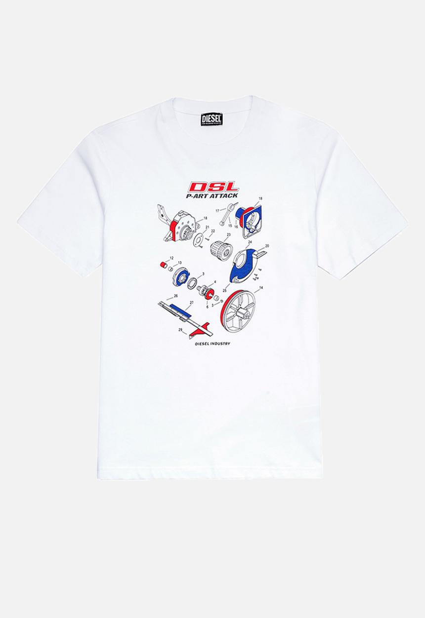 Diesel  - T-just-b53 tee - white