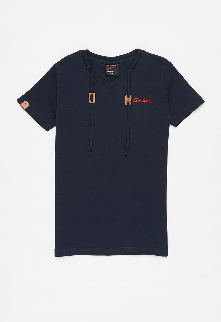 SOVIET - B hull short sleeve muscle tee - navy