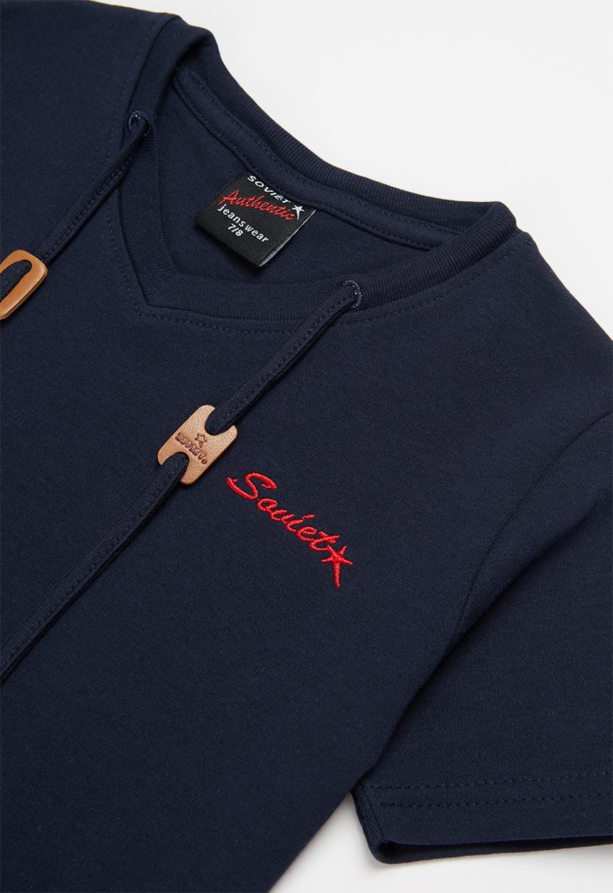 SOVIET - B hull short sleeve muscle tee - navy