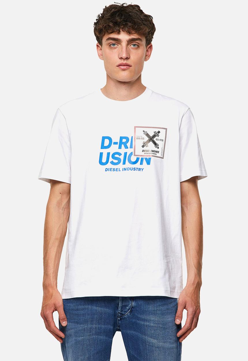 Diesel  - T-just-b62 printed tee - white