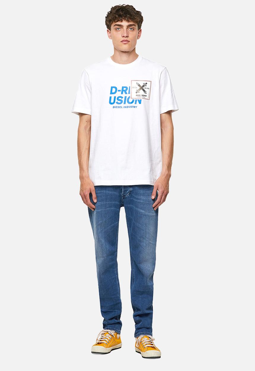 Diesel  - T-just-b62 printed tee - white