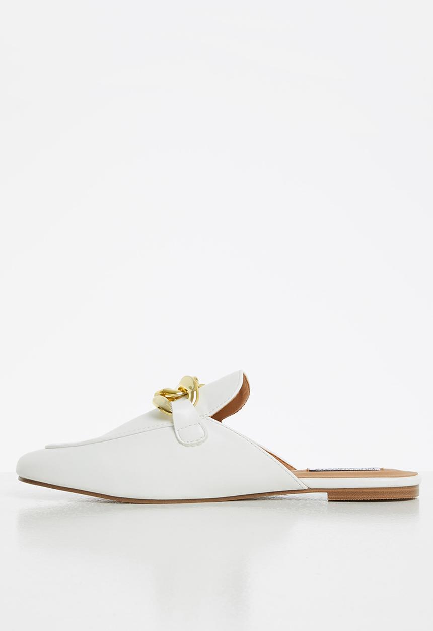 Madison® - Jennifer chain mule - white