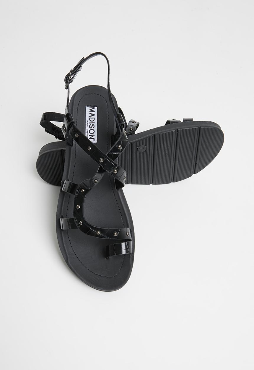Madison® - Caryn toe post sandal - black