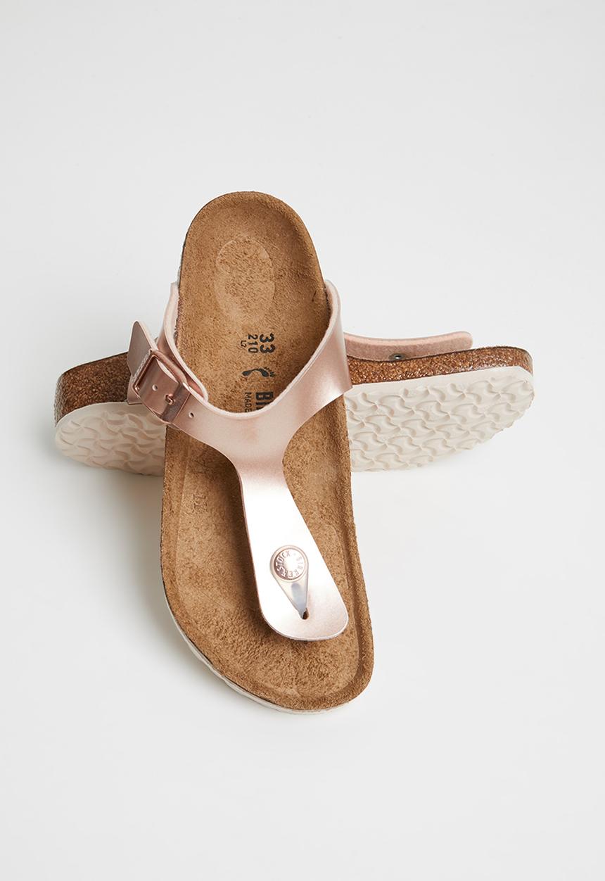 Birkenstock - Gizeh kids birko-flor - electric metallic copper