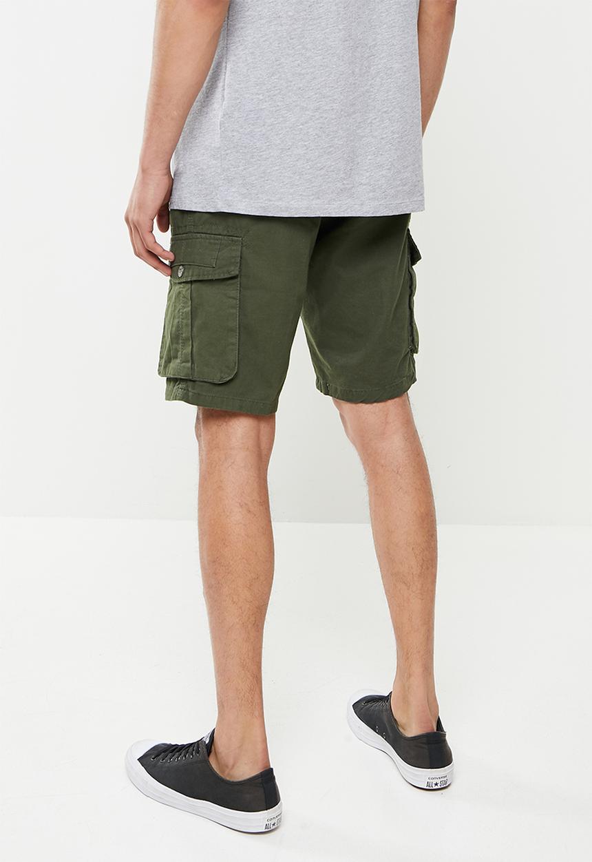 basicthread - Cargo shorts - green