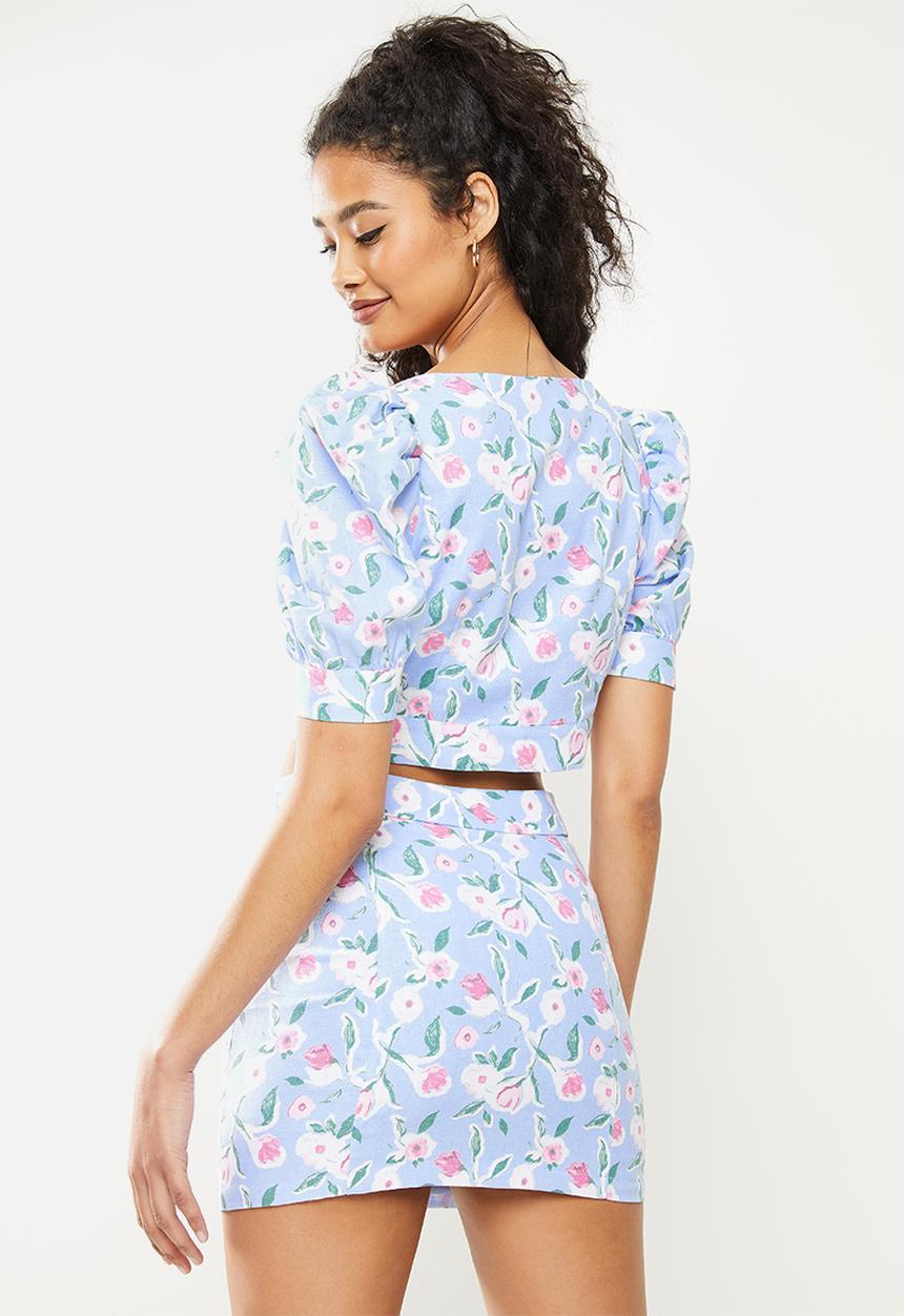 Glamorous - Luna top - light blue 