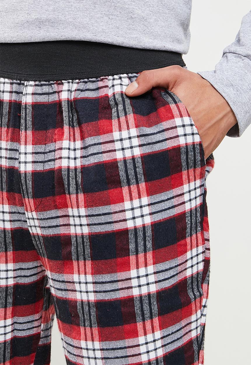 Trendyol - Check pants & long sleeve top sleep set - multi