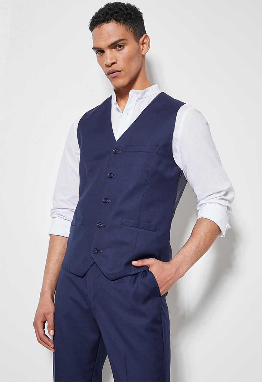 Superbalist - Core slim fit waistcoat - navy