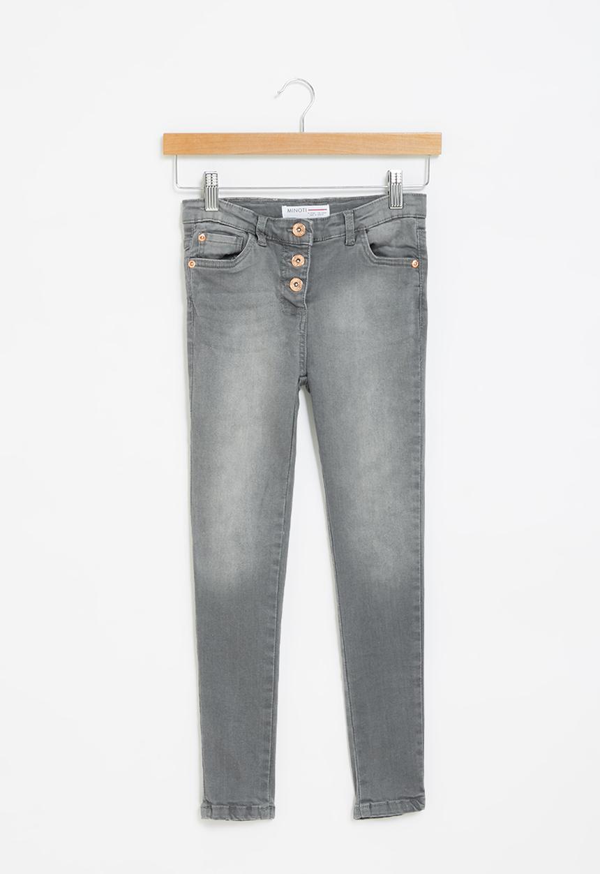 MINOTI - Girls basic super skinny jean - grey