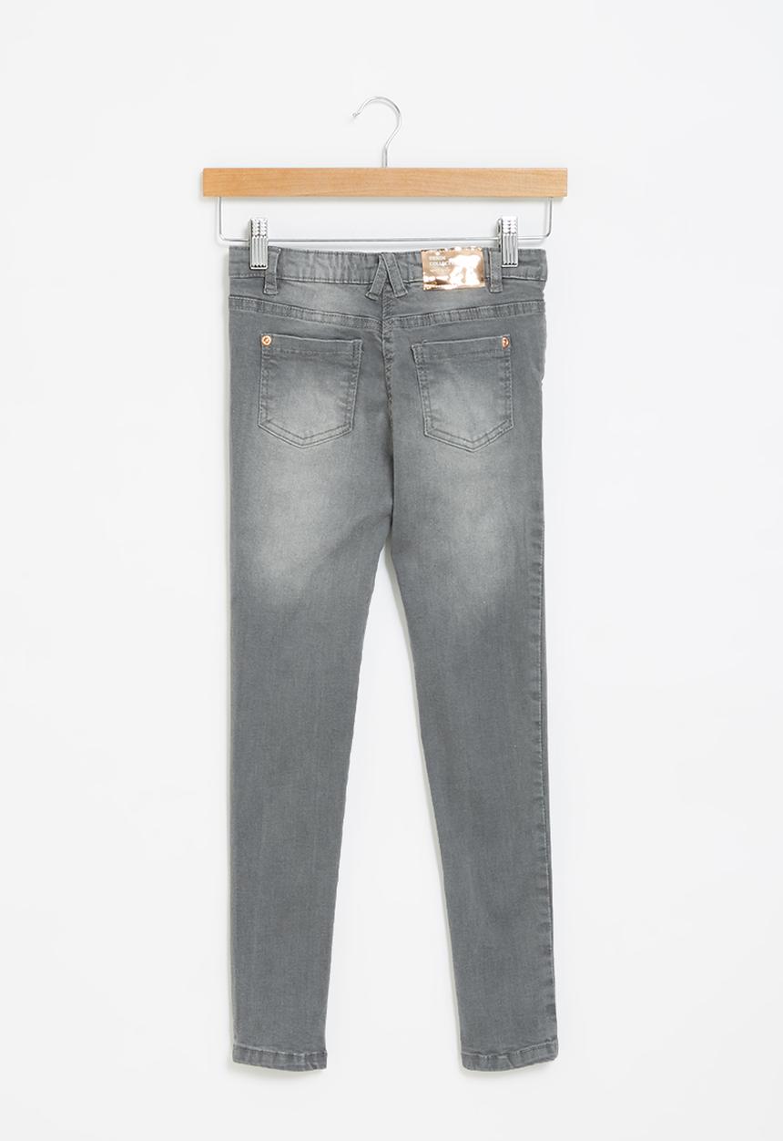 MINOTI - Girls basic super skinny jean - grey