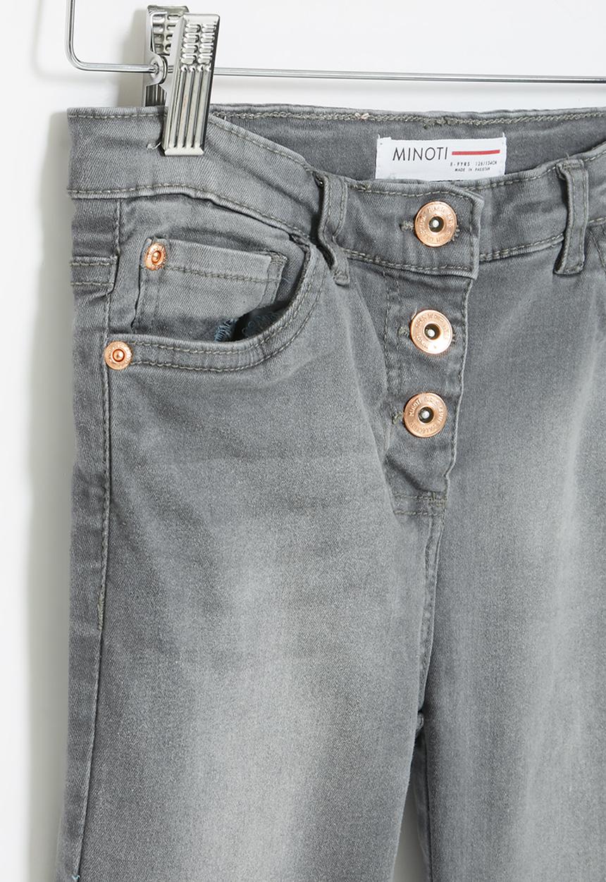 MINOTI - Girls basic super skinny jean - grey