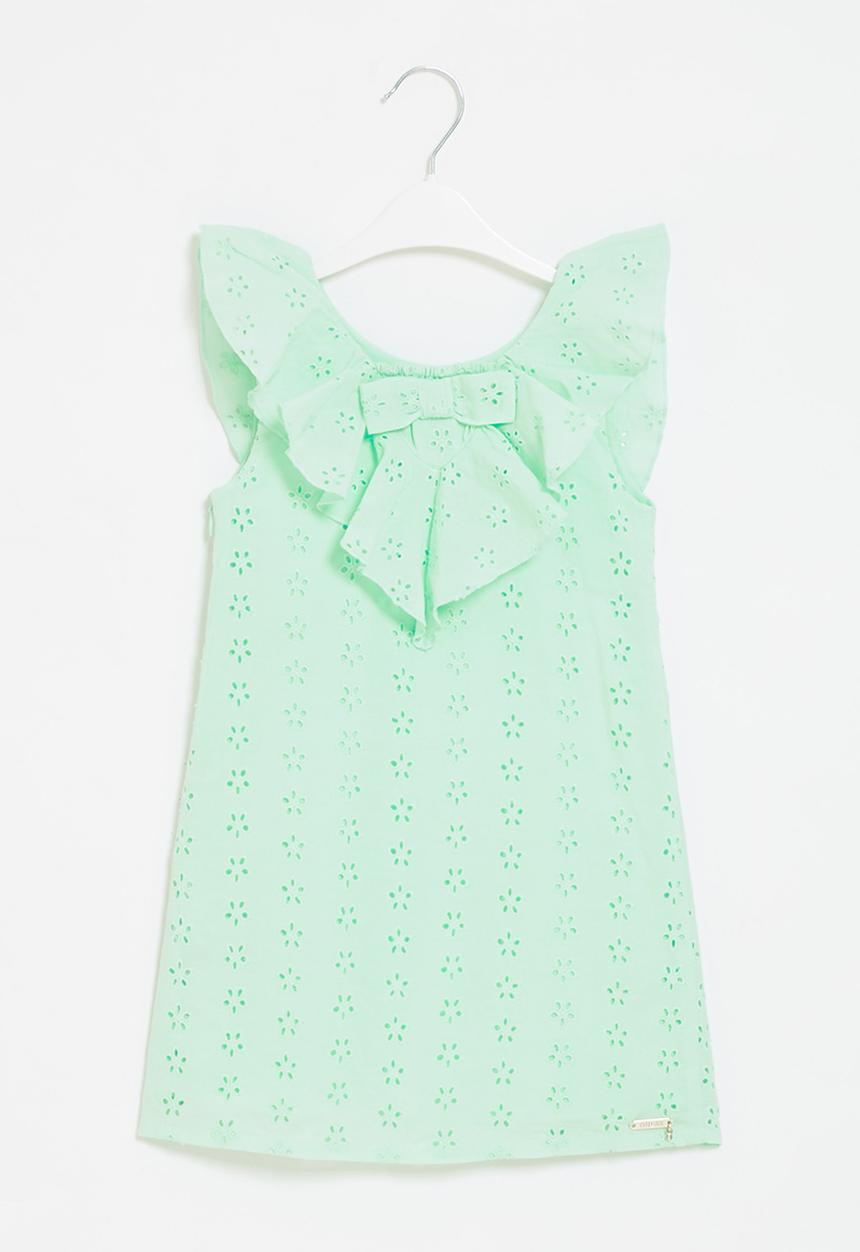GUESS - Broiderie anglaise dress - green
