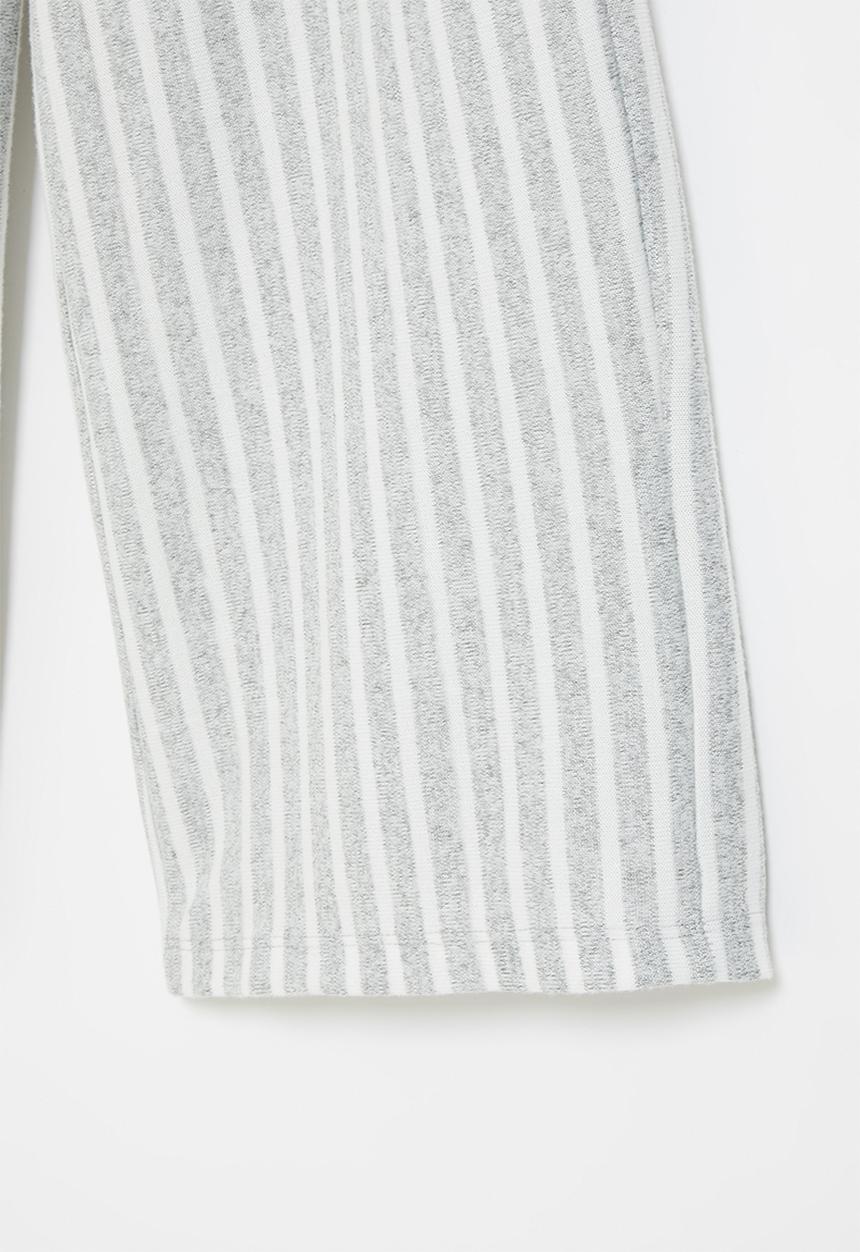 Superbalist - Wide leg knit pants - grey & white 