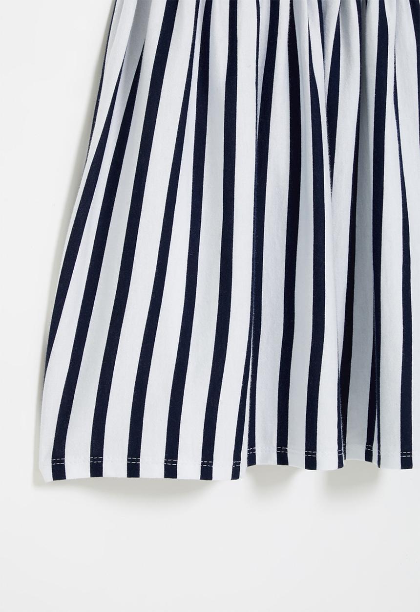Superbalist - Striped babydoll dress - navy & white