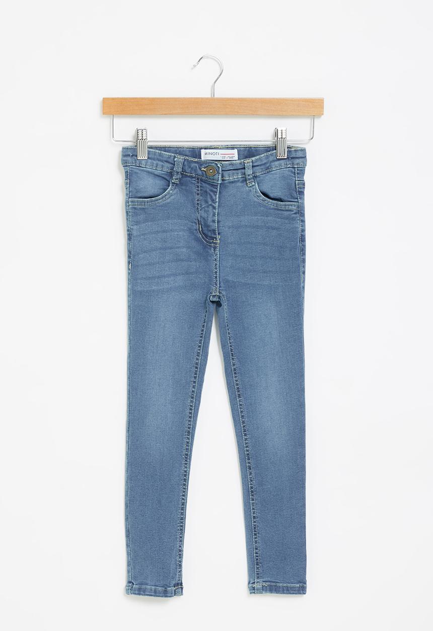 MINOTI - Girls basic regular denim jean - mid blue