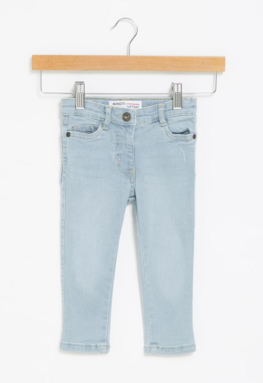 MINOTI - Girls basic regular jean - washed blue