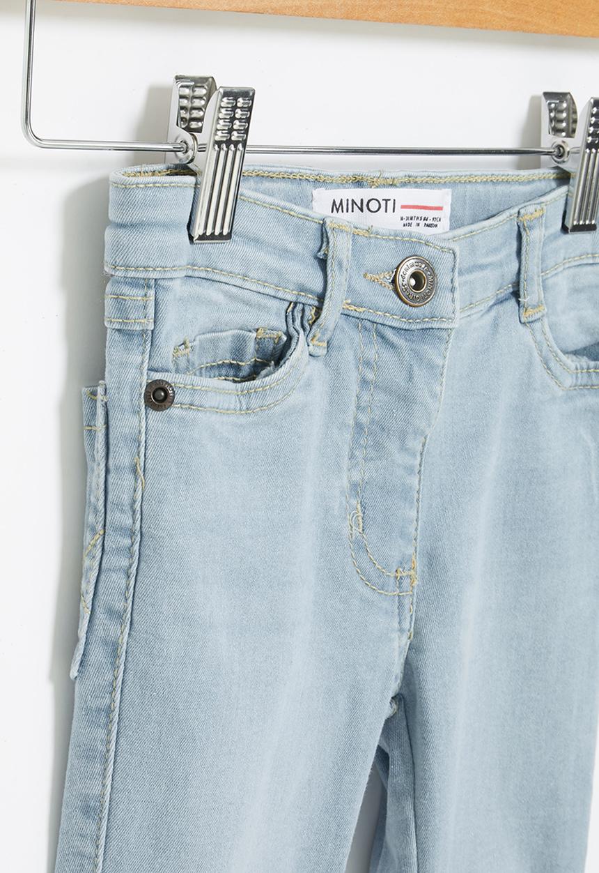 MINOTI - Girls basic regular jean - washed blue