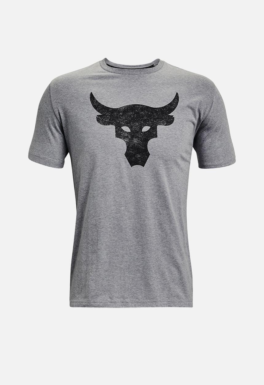 Under Armour - UA Project Rock Brahma Bull ss - grey-melange