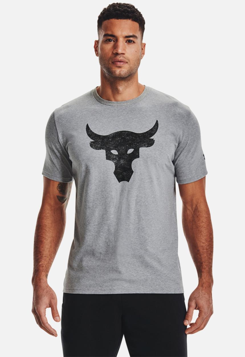 Under Armour - UA Project Rock Brahma Bull ss - grey-melange