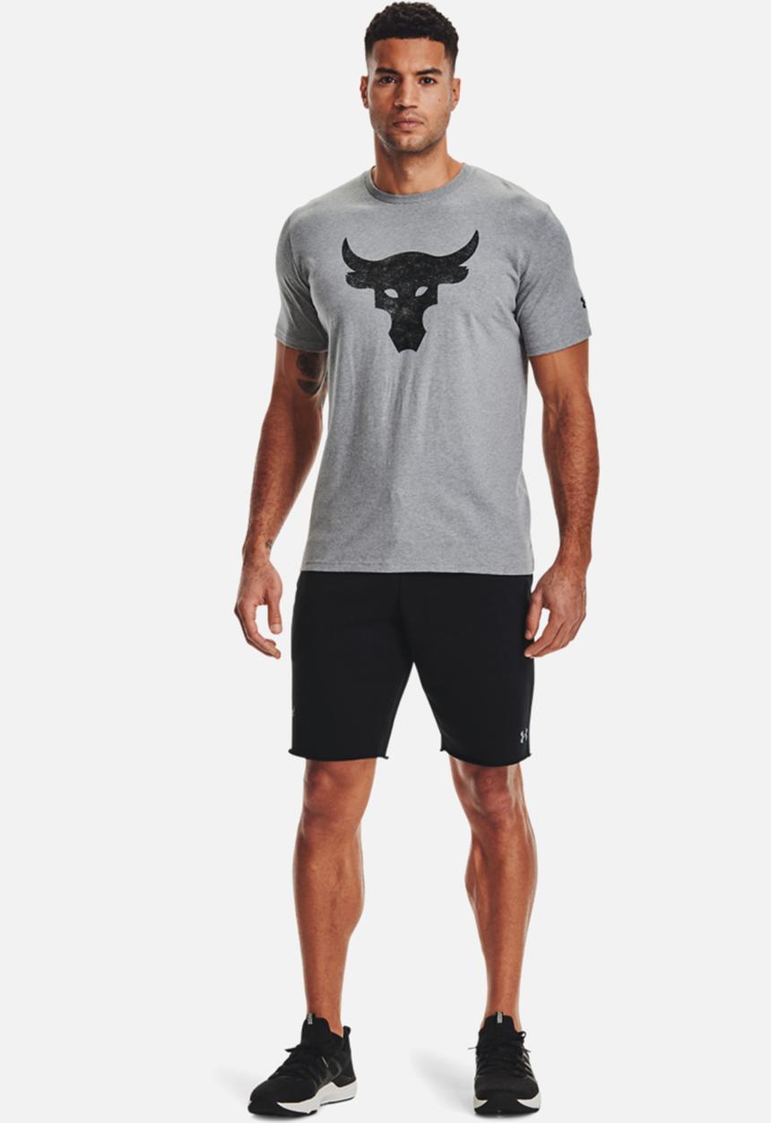 Under Armour - UA Project Rock Brahma Bull ss - grey-melange