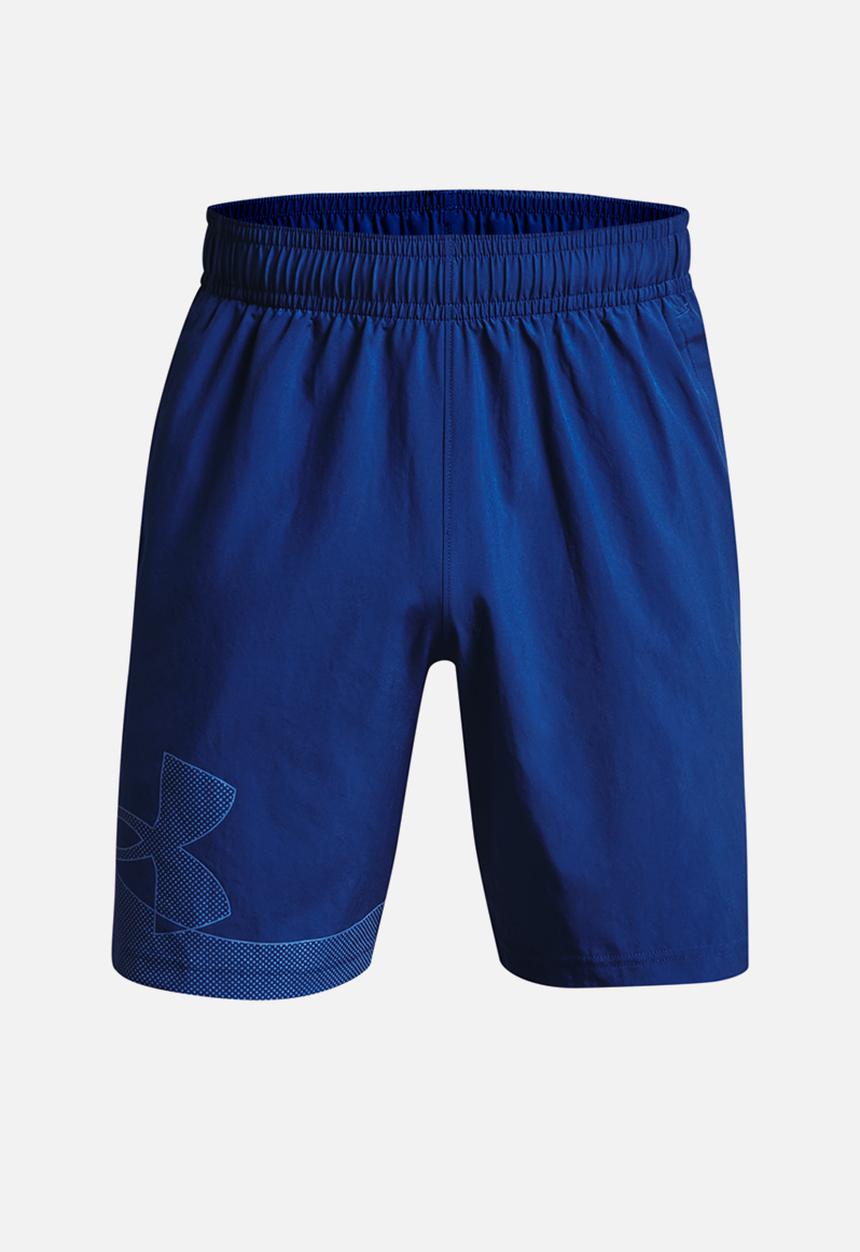 Under Armour - UA woven graphic short - mid blue