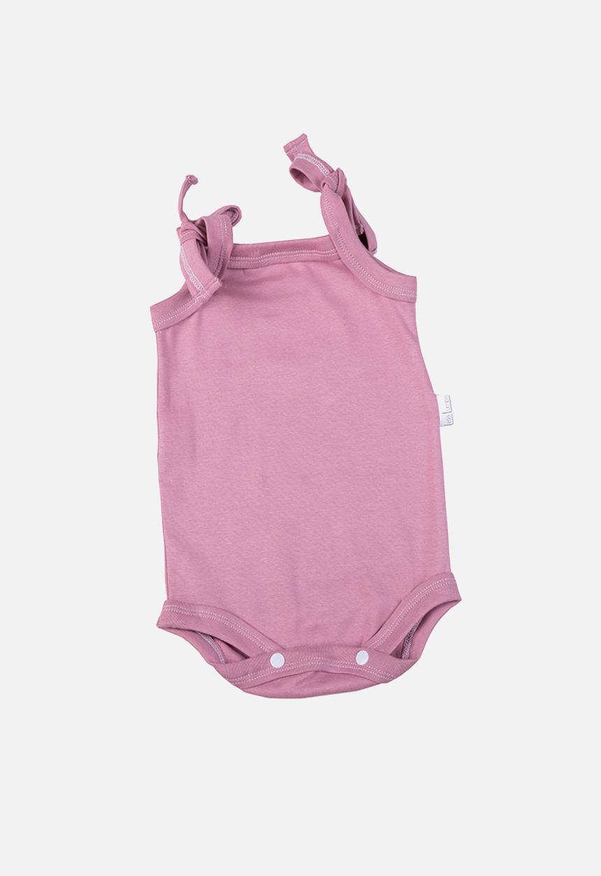 Little Lumps - Strappy onesie - dusty pink