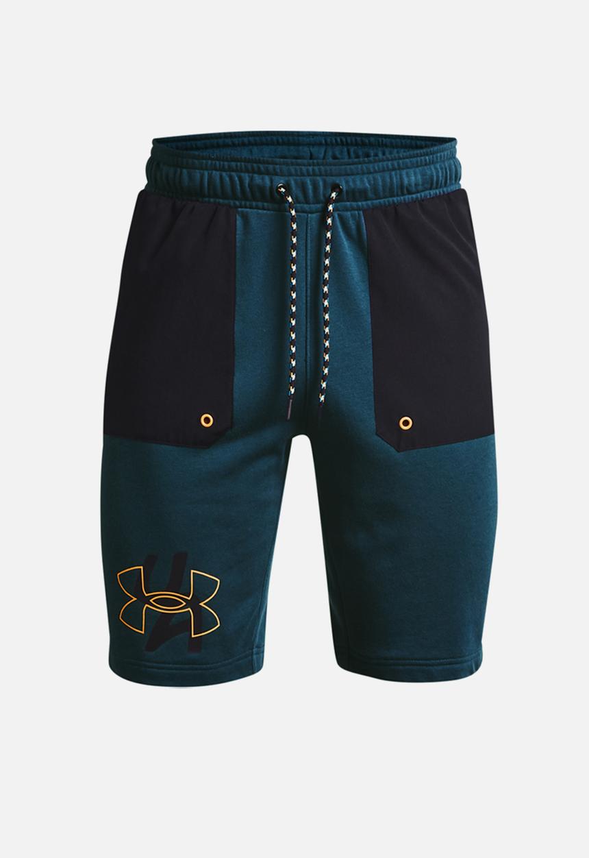 Under Armour - Ua rival terry scribble shorts - mid blue