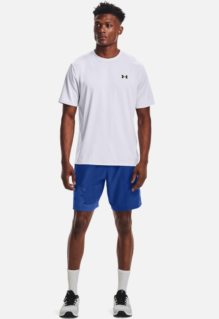 Under Armour - UA woven graphic short - mid blue