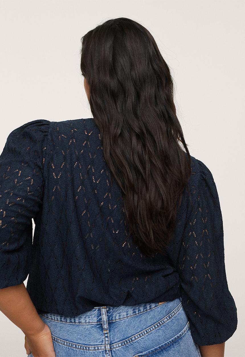 MANGO - Plus T-shirt nina - navy