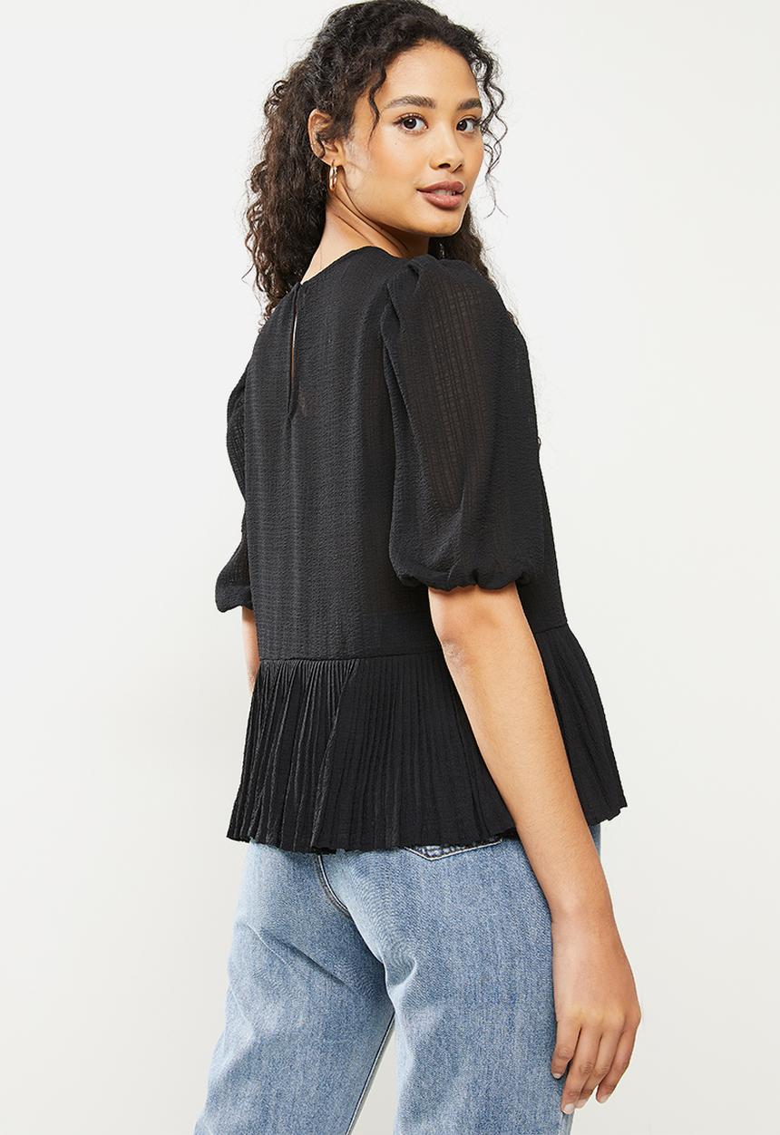 Vero Moda - Else 2/4 top - black
