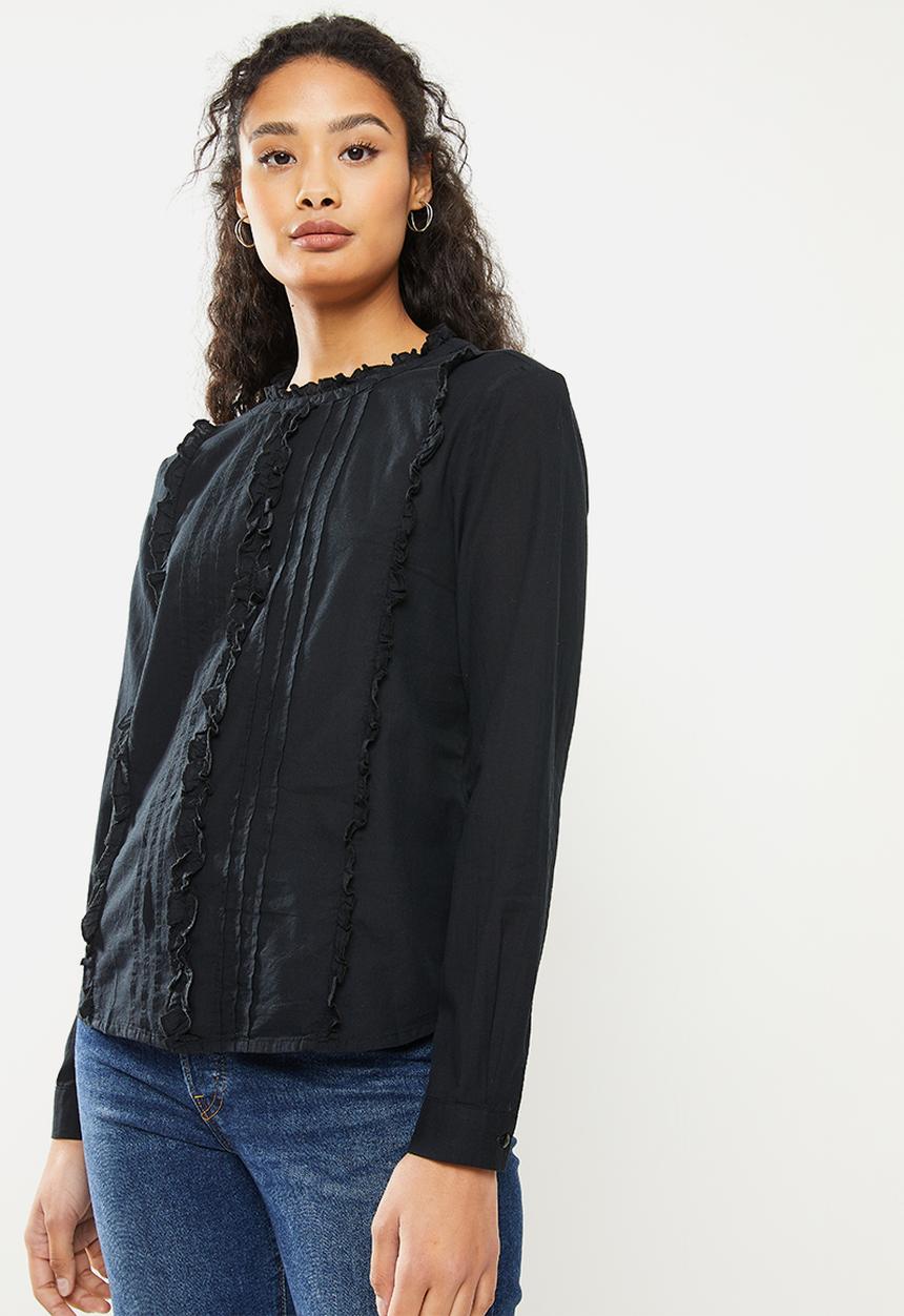 Vero Moda - Rosa long sleeve top - black