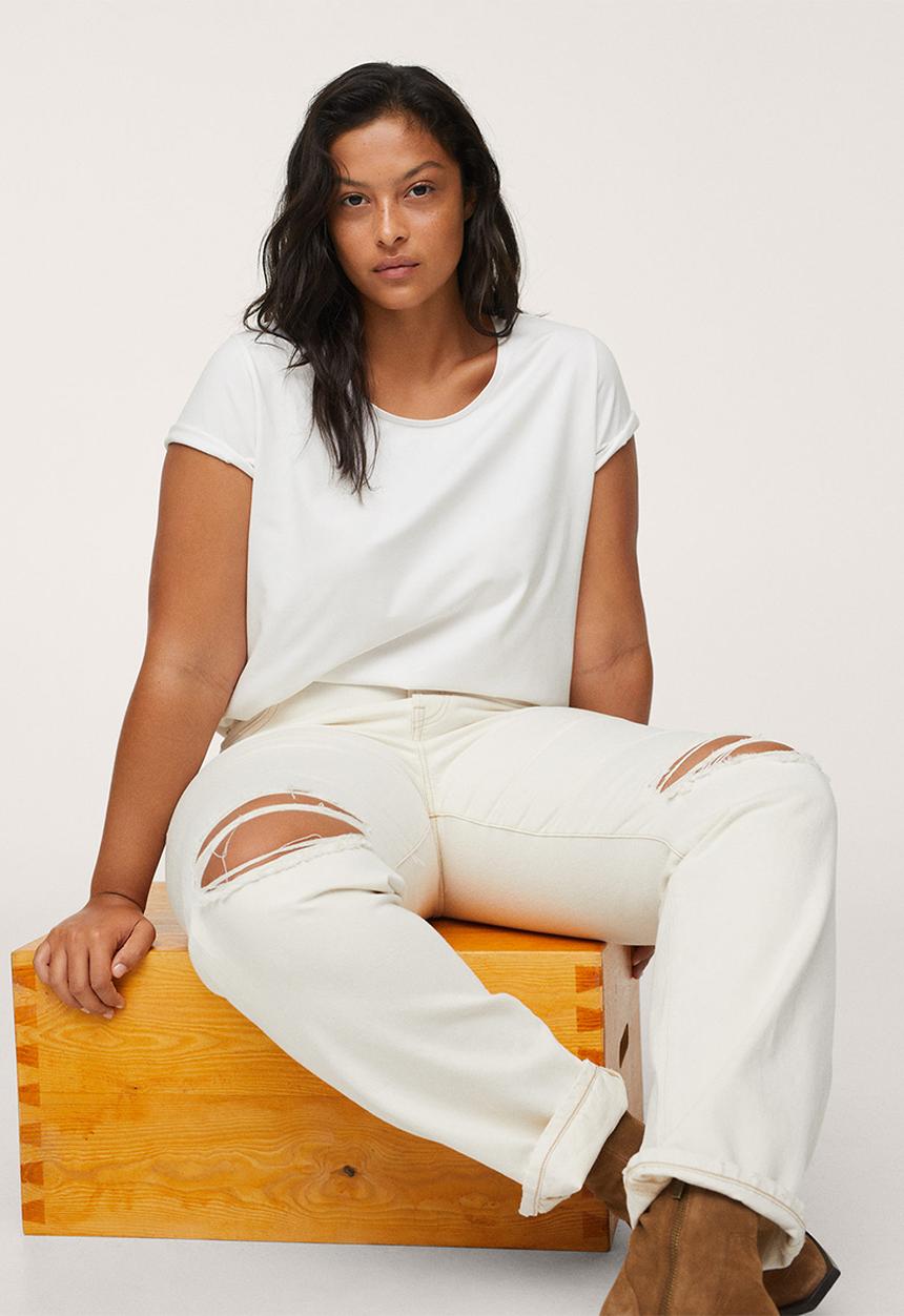 MANGO - Plus T-shirt basi - white