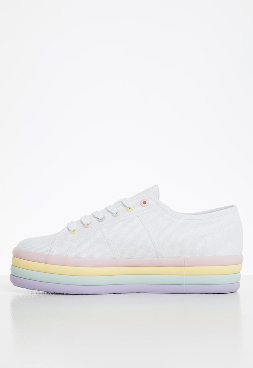 SUPERGA - 2790 candy layered platform - white violet