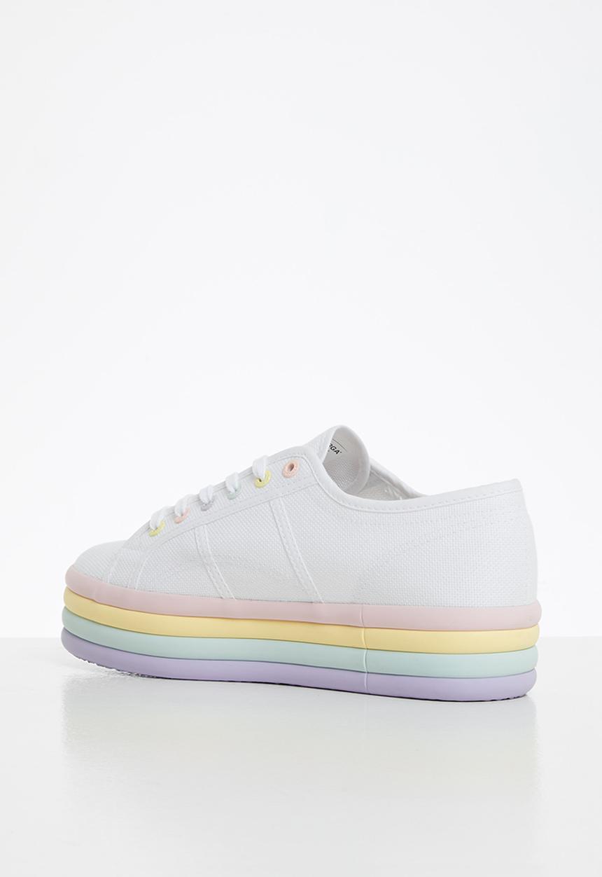 SUPERGA - 2790 candy layered platform - white violet