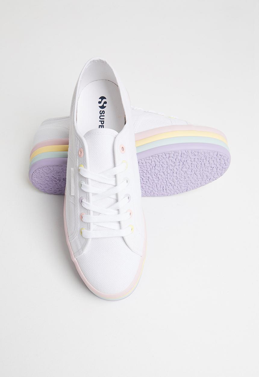 SUPERGA - 2790 candy layered platform - white violet